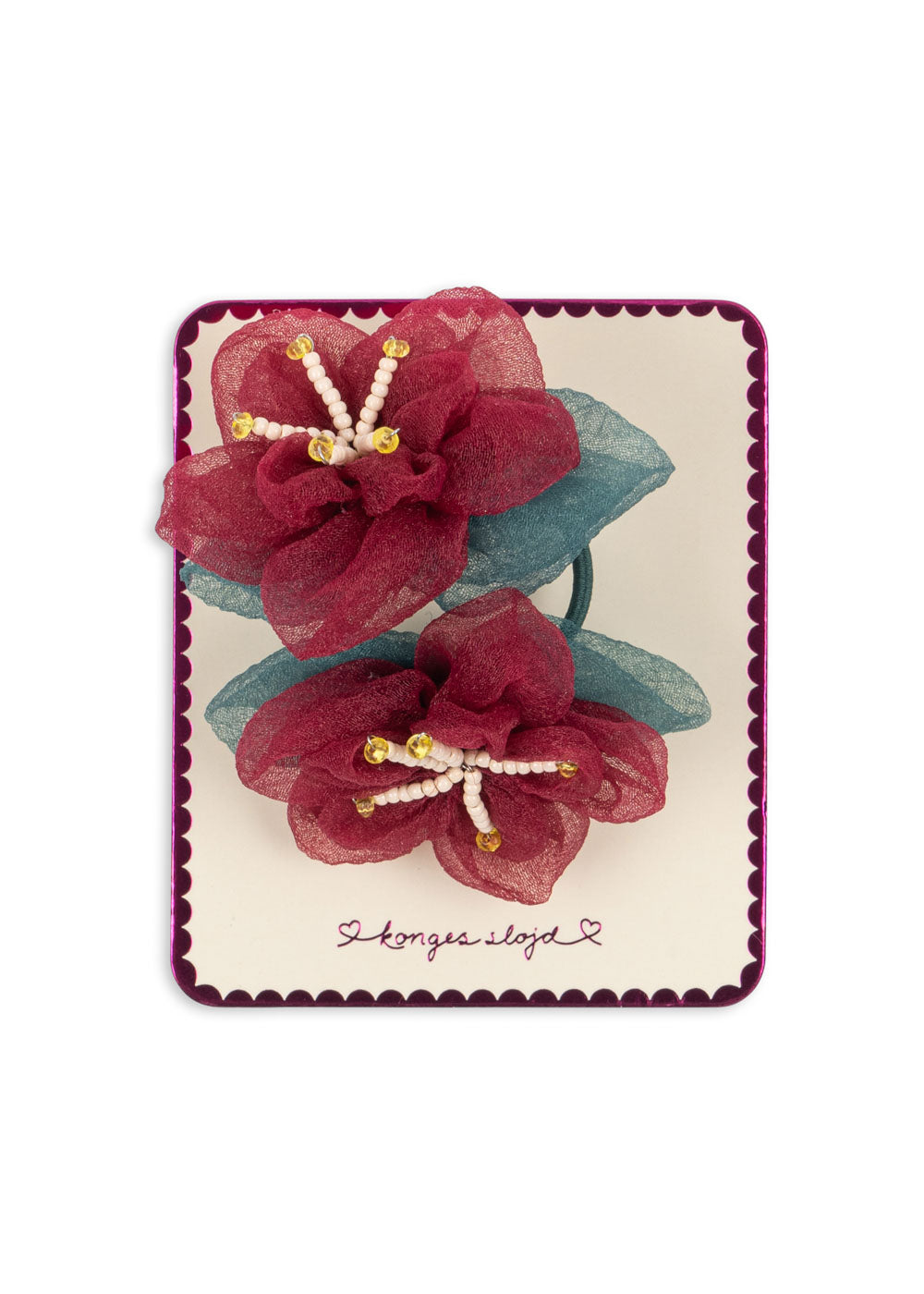 2-pack Fleur haarelastiek
