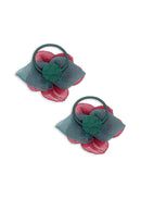 2-pack Fleur haarelastiek