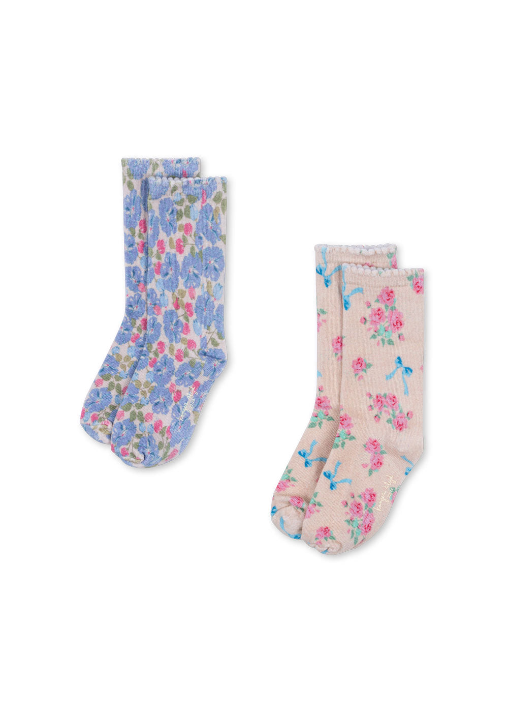 2-pack Geprinte Sokken