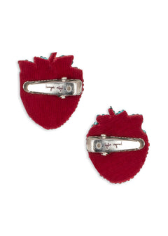 2-pack Strawberry Beaded haarclipjes