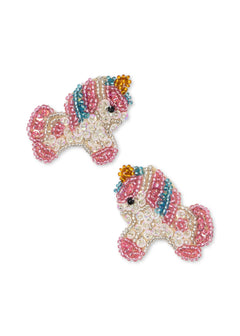 2-pack unicorn hair clips