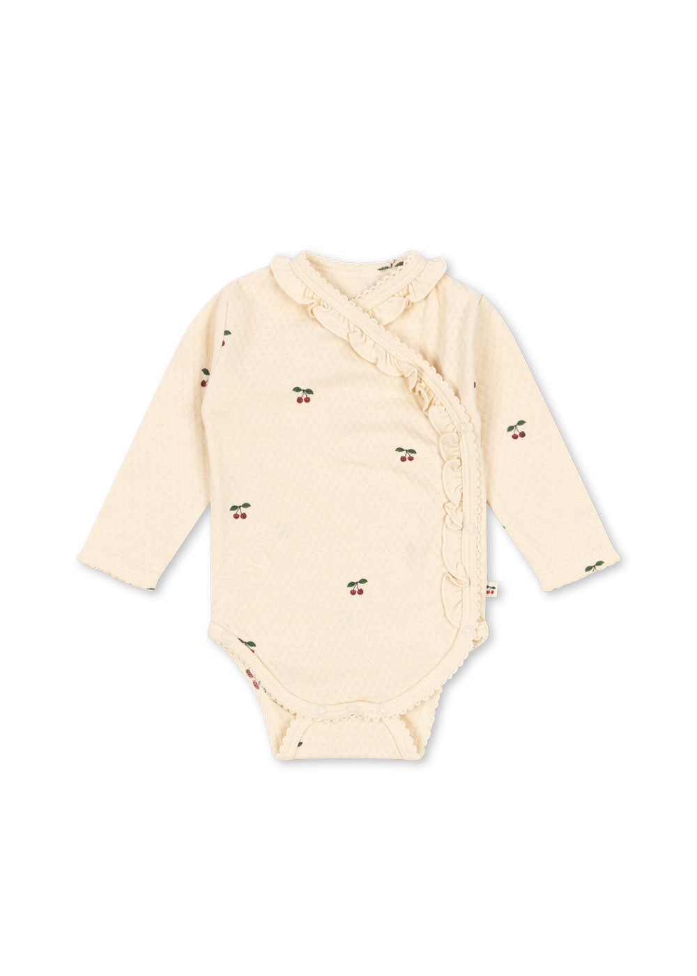 Sui Wrap Romper with ruffles