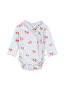 Sui Wrap Romper with ruffles