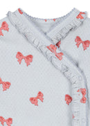 Sui Wrap Romper with ruffles