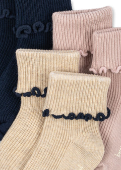 3-pack Rib Frill sokken