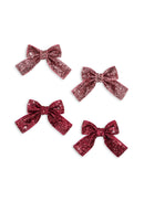 4-pack Glitter Bow haarclipjes