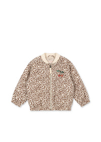Juno Printed Sequin Bomber Jas