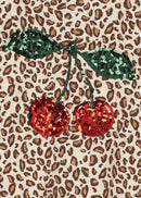 Juno Printed Sequin Bomber Jas