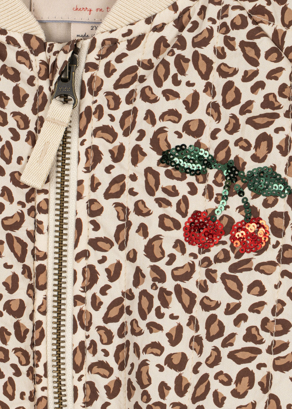 Juno Printed Sequin Bomber Jas