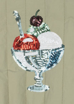 Juno Sequin Bomber Jas