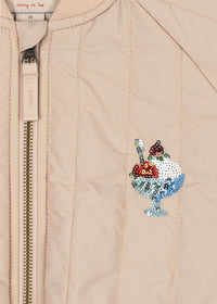 Juno Sequin Bomber Jas