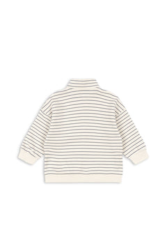 Lou Stripe Half-Zip Vest
