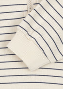 Lou Stripe Half-Zip Vest