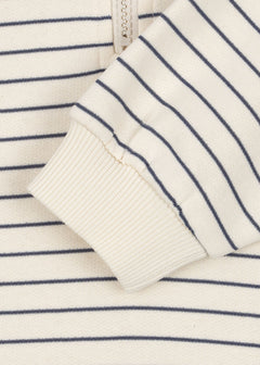 Lou Stripe Half-Zip Vest