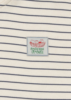 Lou Stripe Half-Zip Vest