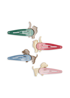 4-pack Cats&Dogs haarclipjes