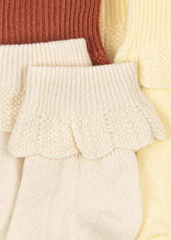 3-pack Frill Sokken