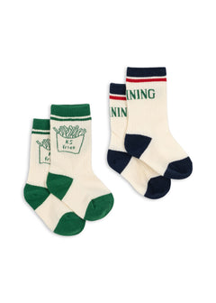 2-pack Rib Fries Sokken