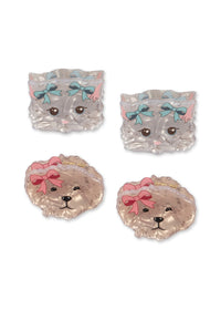 4-pack haarclipjes