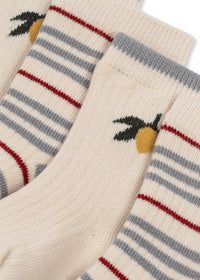 2-pack Rib Stripe Sokken