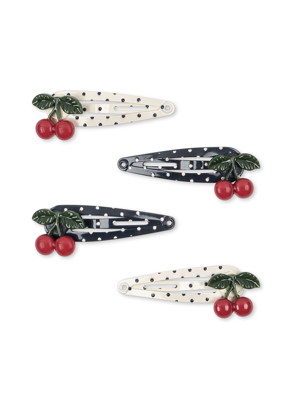 4-pack Cherry Dot haarclip