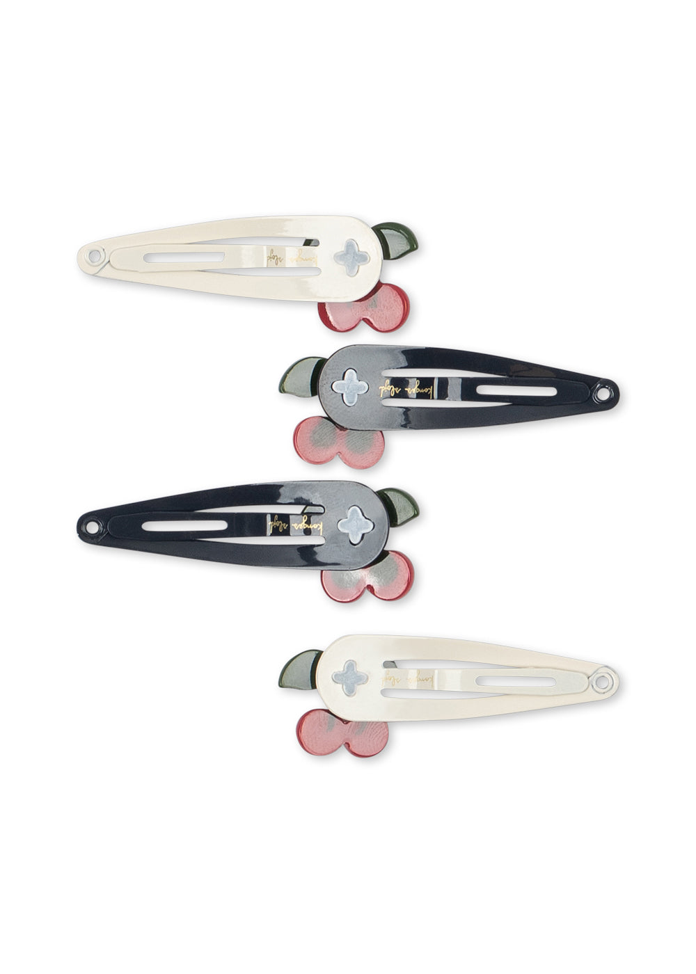 4-pack Cherry Dot haarclip