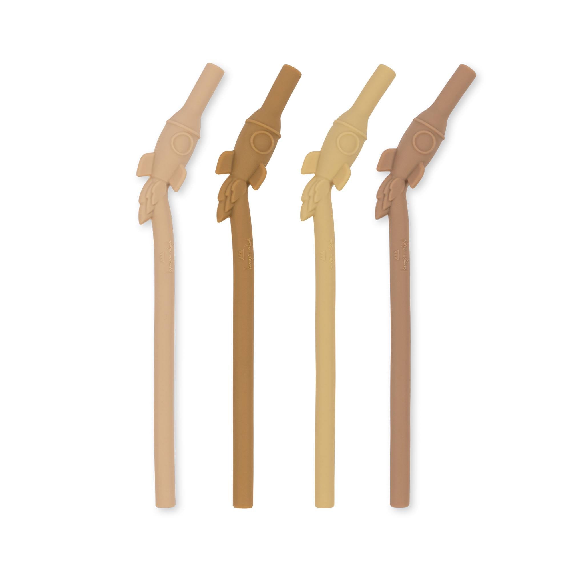 4-pack Siliconen Rocket Rietjes