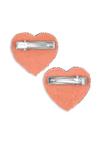2-pack Heart haarclipjes