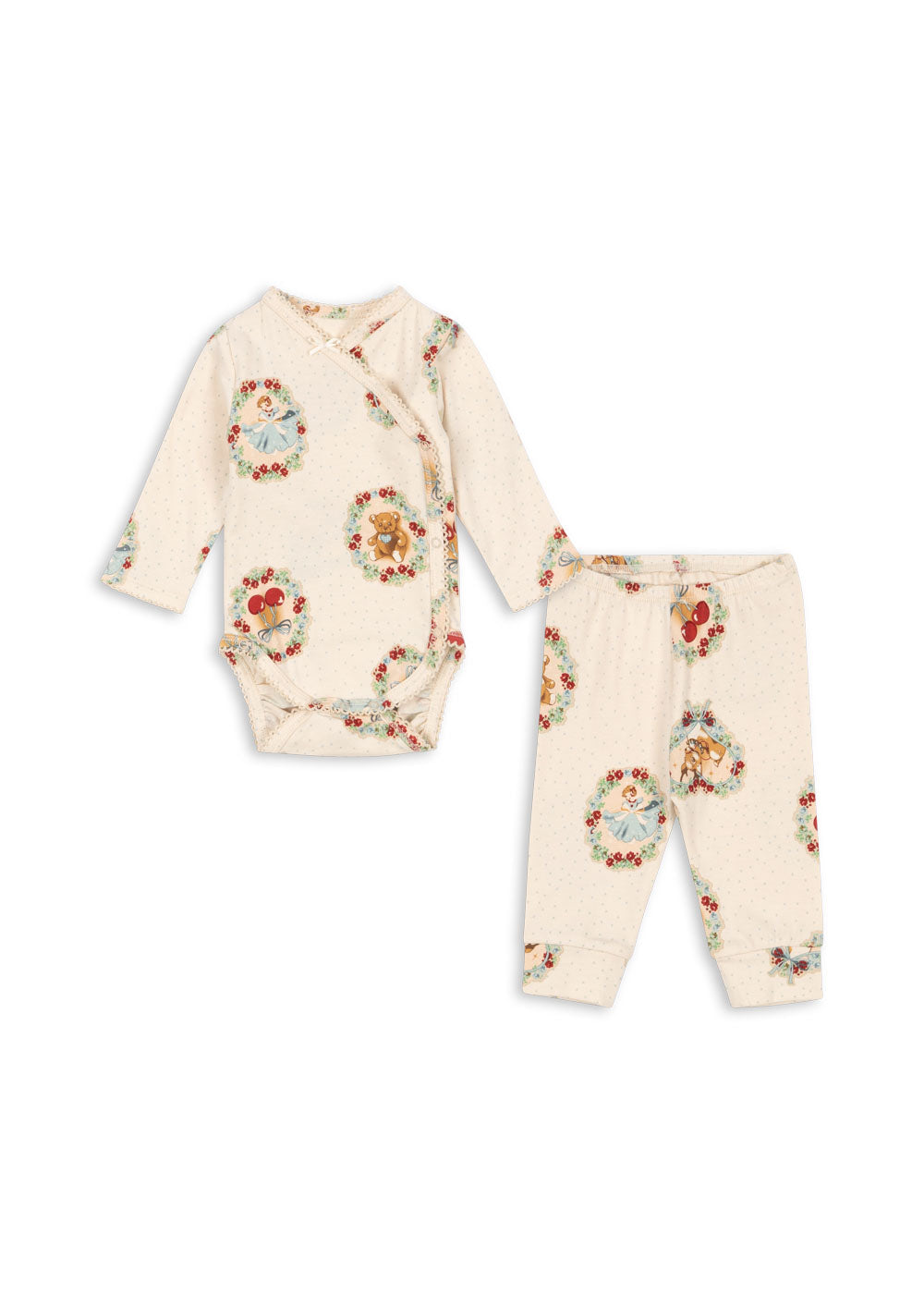 Basic Wrap Romper/Pants Set