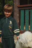 Doggy half-zip Sweater