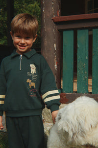 Doggy half-zip Sweater