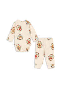 Basic Wrap Romper/Pants Set