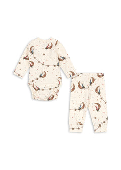 Basic Overslag Romper/Broek Set