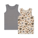 Basic 2-pack Jongens Tanktops