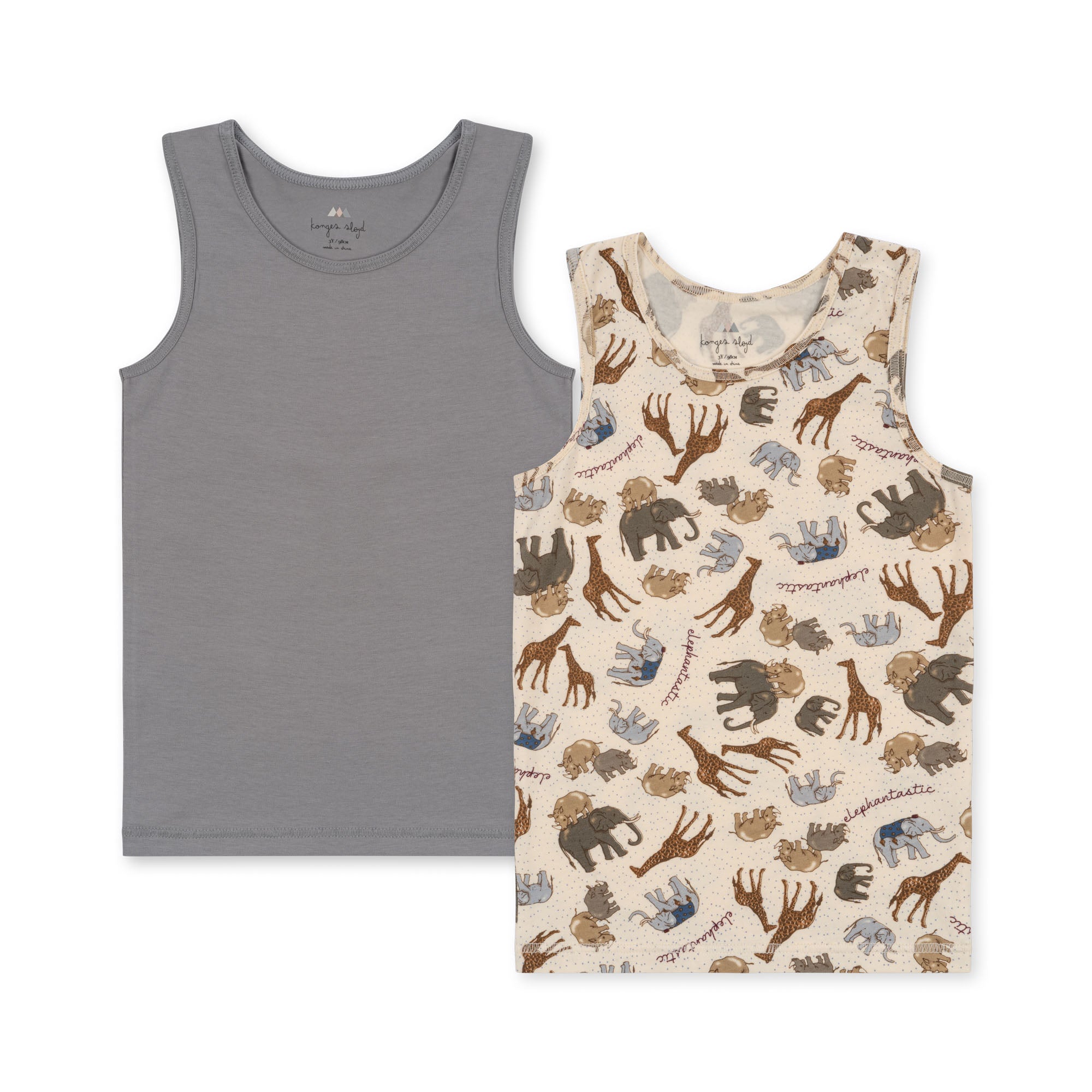 Basic 2-pack Jongens Tanktops